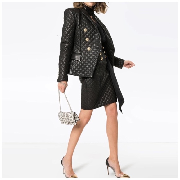 🎁 The Dayne Quilted Skirt & Jacket Set - Picture 2 of 8